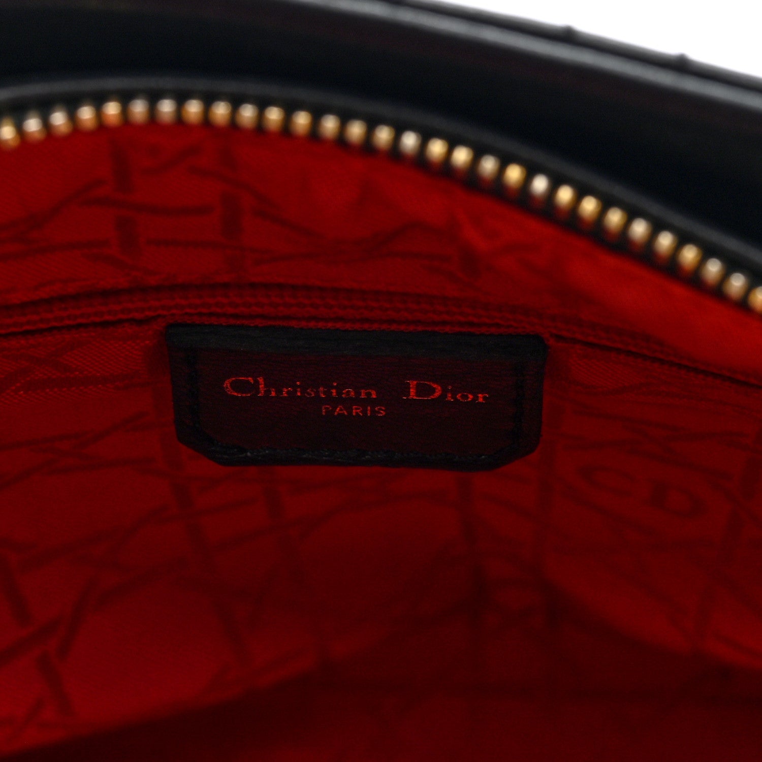 Christian Dior Lambskin Cannage Medium Lady Dior Black 6 of 10