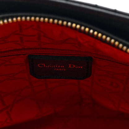 Christian Dior Lambskin Cannage Medium Lady Dior Black 6 of 10