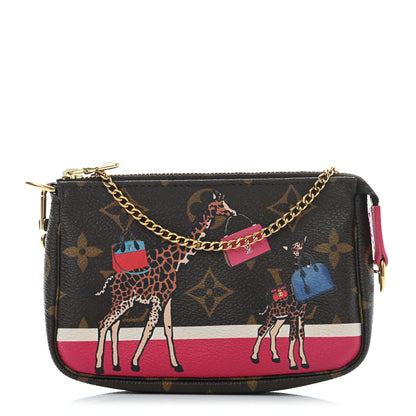 Louis Vuitton Monogram 2017 Christmas Animation Mini Pochette Accessories 1 of 6