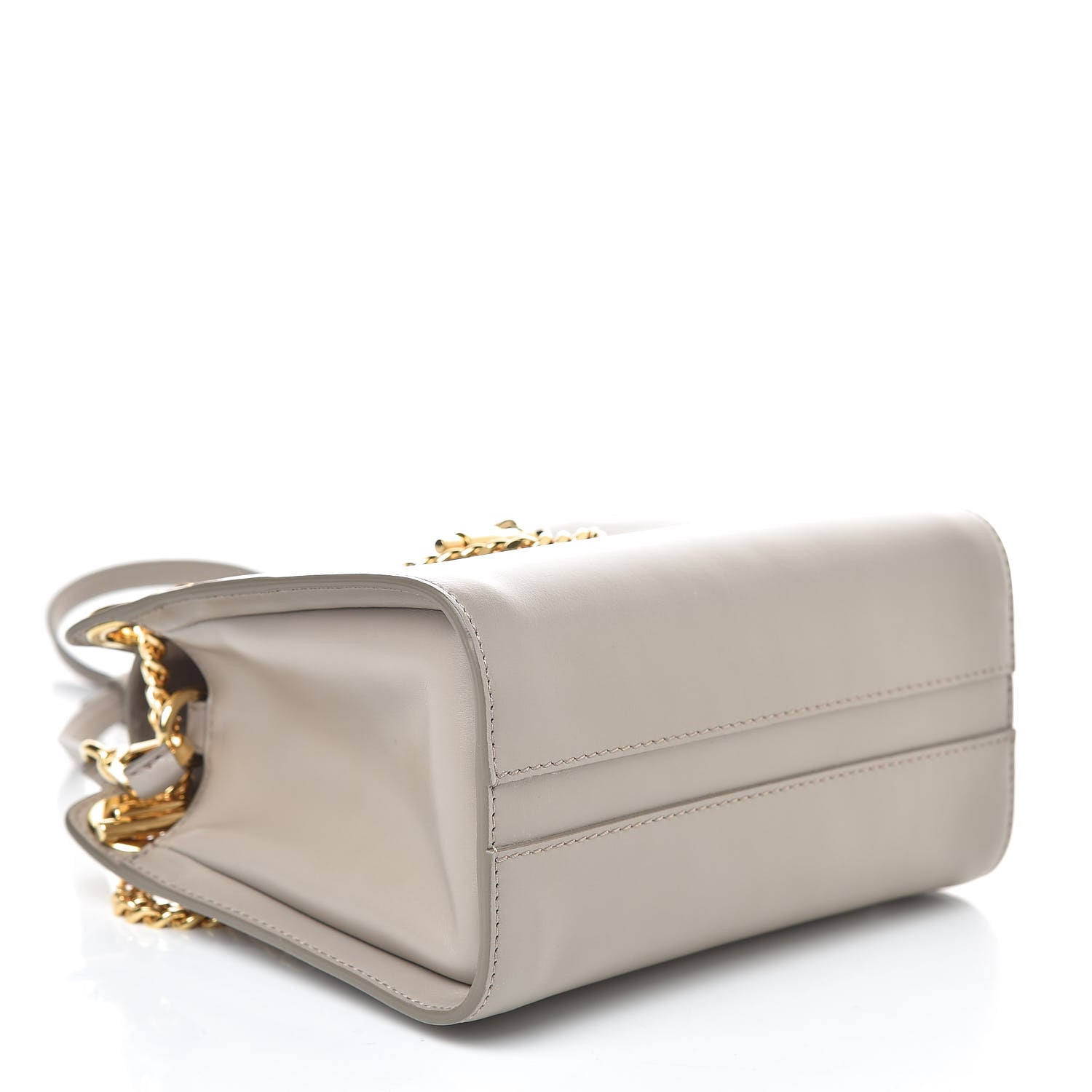 Chloe Shiny Calfskin Mini Annie Shoulder Bag Motty Grey 4 of 9