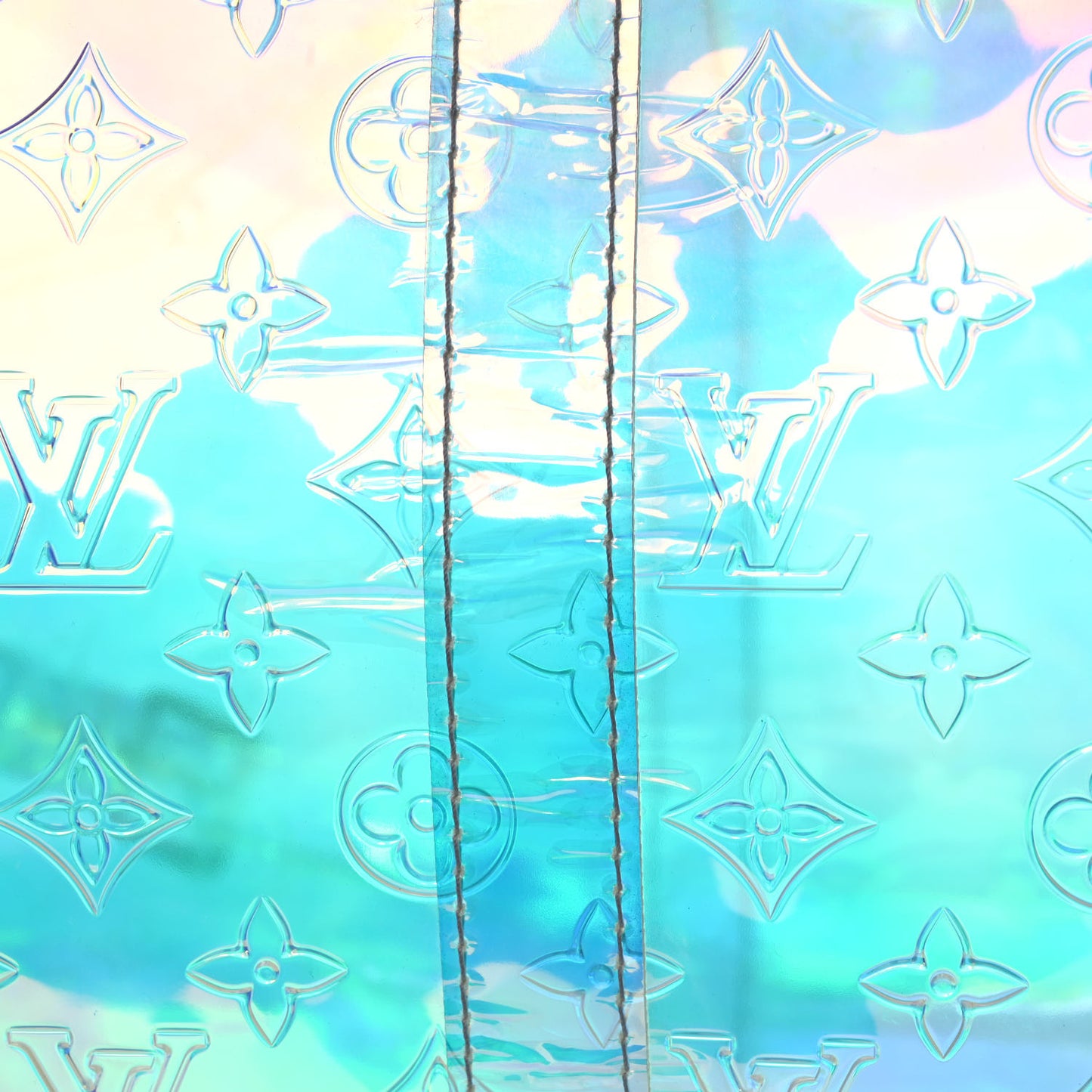 PVC Monogram Keepall Bandouliere 50 Iridescent Prism