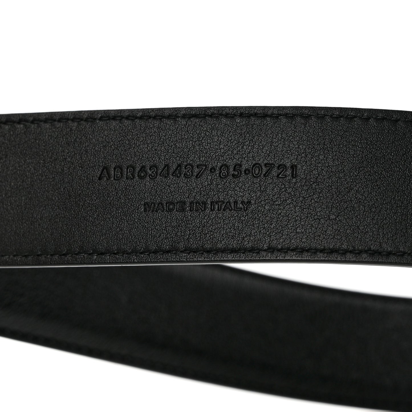 Smooth Calfskin Monogram Square Buckle Belt 85 34 Black