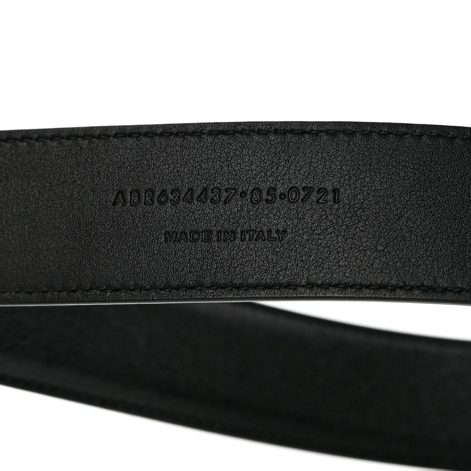 Saint Laurent Smooth Calfskin Monogram Square Buckle Belt 85 34 Black 5 of 8