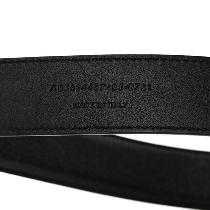 Saint Laurent Smooth Calfskin Monogram Square Buckle Belt 85 34 Black 5 of 8