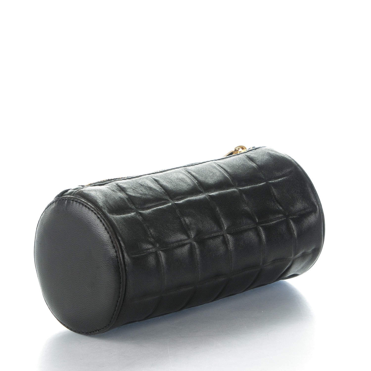 Chanel Lambskin Chocolate Bar Cosmetic Pouch Black 3 of 7