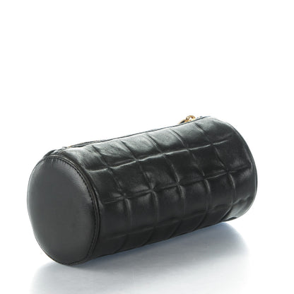 Chanel Lambskin Chocolate Bar Cosmetic Pouch Black 3 of 7