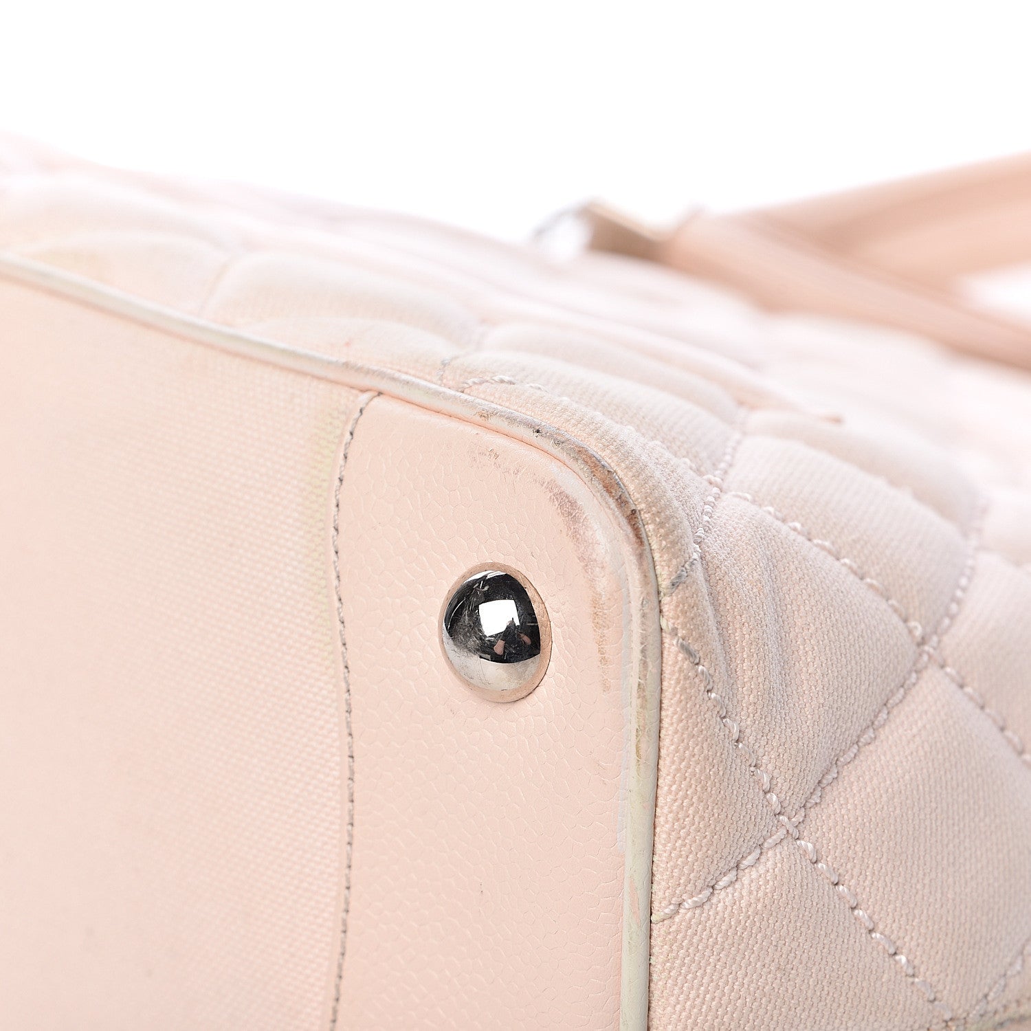 Chanel Canvas Caviar Tassel Tote Light Pink 16 of 19