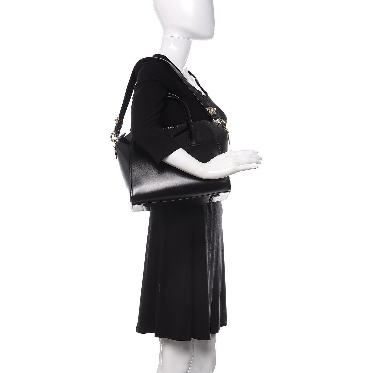 Givenchy Shiny Lord Calfskin Small Antigona Black 2 of 10