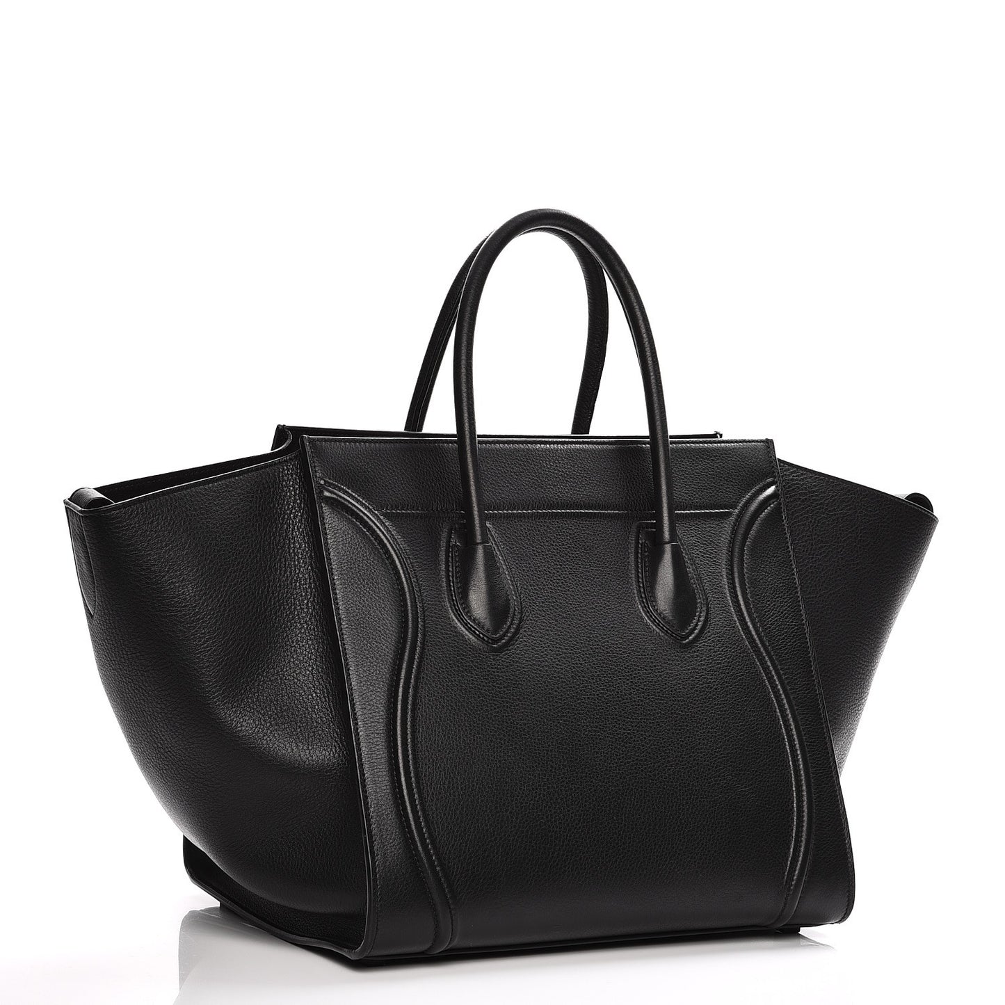 Supple Calfskin Medium Phantom Luggage Black