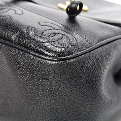 Chanel Caviar CC Backpack Black 9 of 14