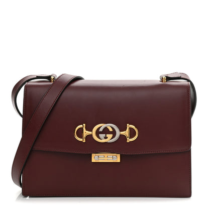 Gucci Smooth Calfskin Small Zumi Shoulder Bag Vintage Bordeaux 1 of 11