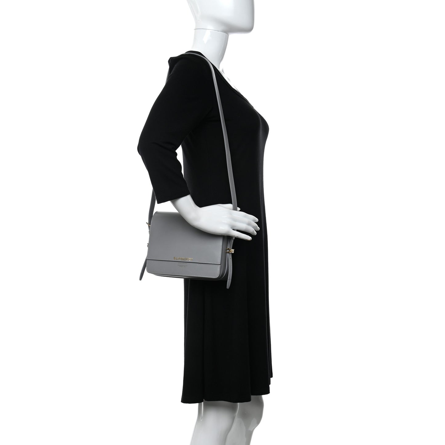 Smooth Calfskin Small Grace Bag Grey