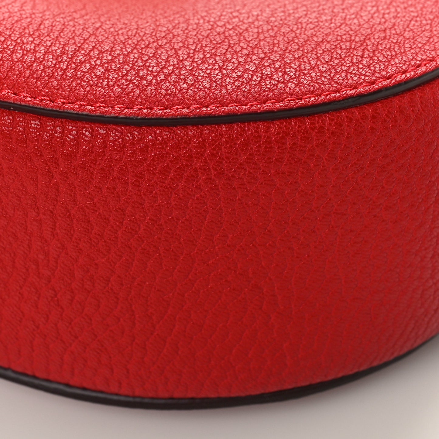 Grained Lambskin Mini Drew Shoulder Bag Plaid Red