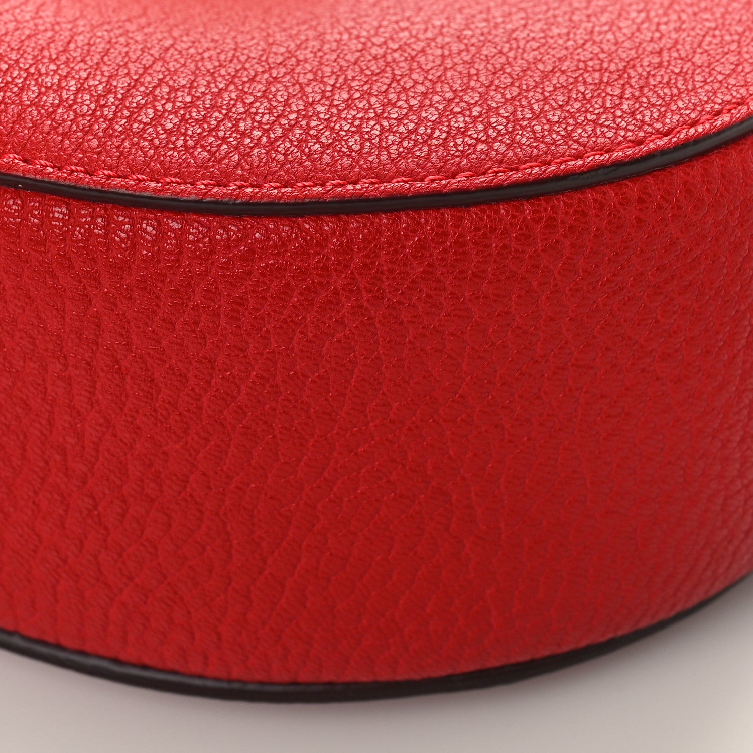 Chloe Grained Lambskin Mini Drew Shoulder Bag Plaid Red 8 of 8