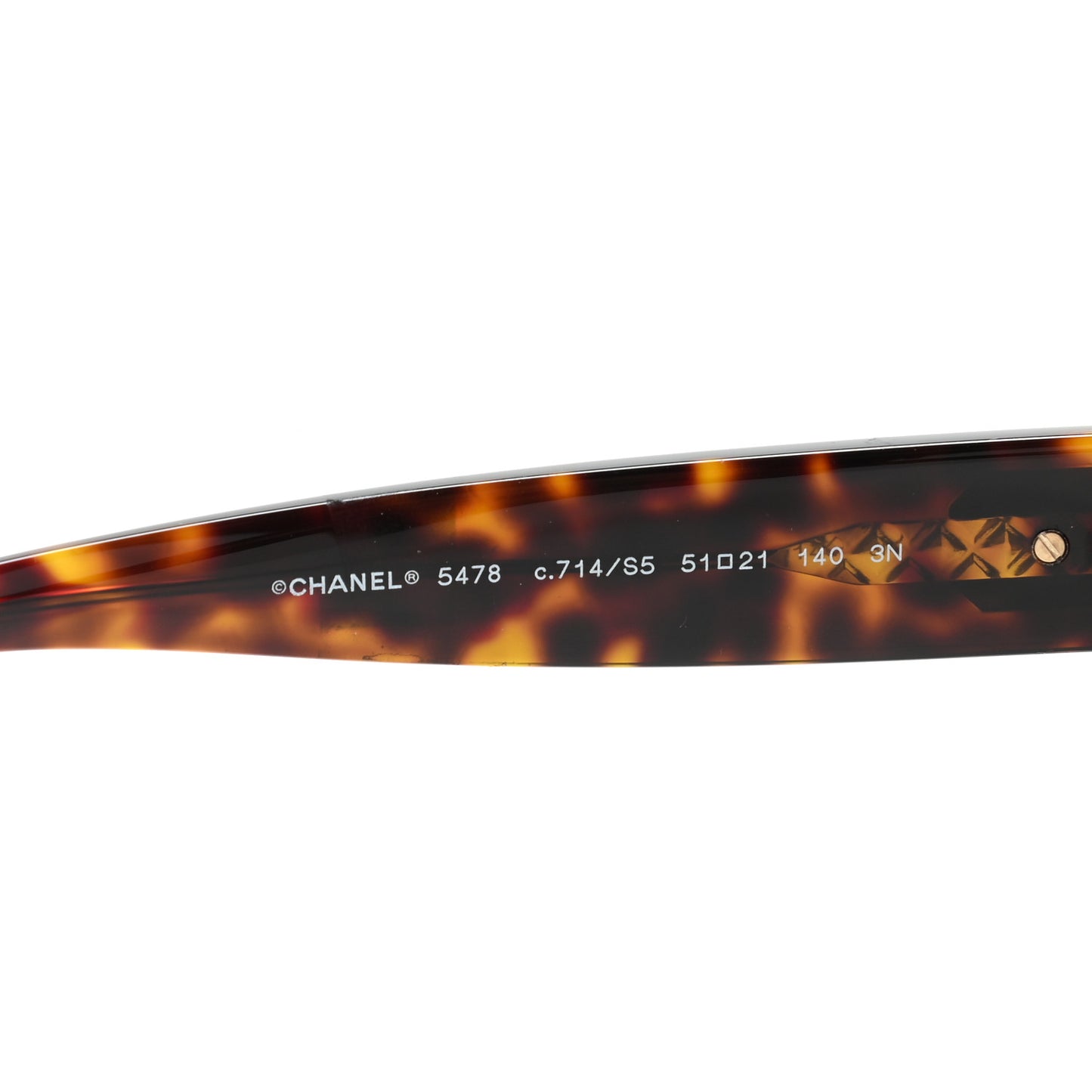 Acetate Square CC Sunglasses 5478 Tortoise
