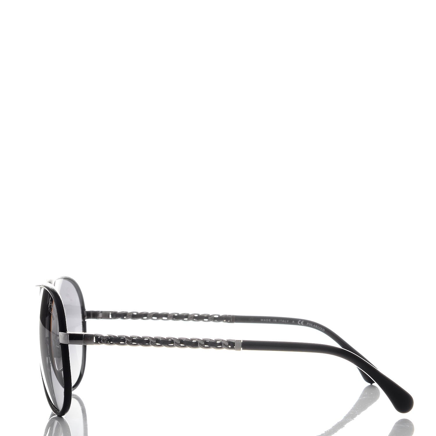 Chanel Polarized Pilot Winter Sunglasses 4219 Black 3 of 7
