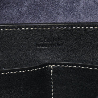 Celine Lambskin Small Soft Cube Satchel Navy 6 of 10