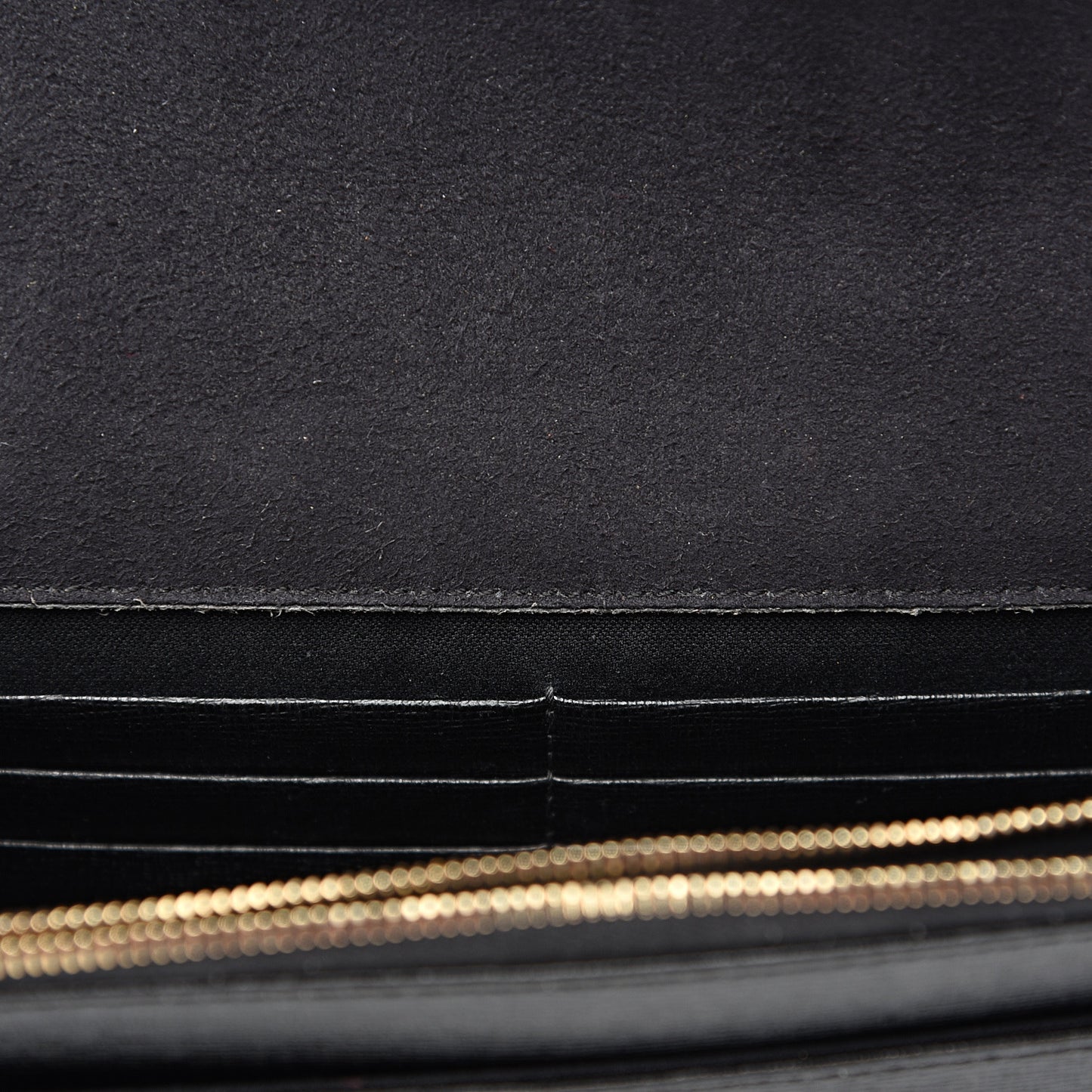 Vitello Elite Studded Tube Wallet on Chain Black