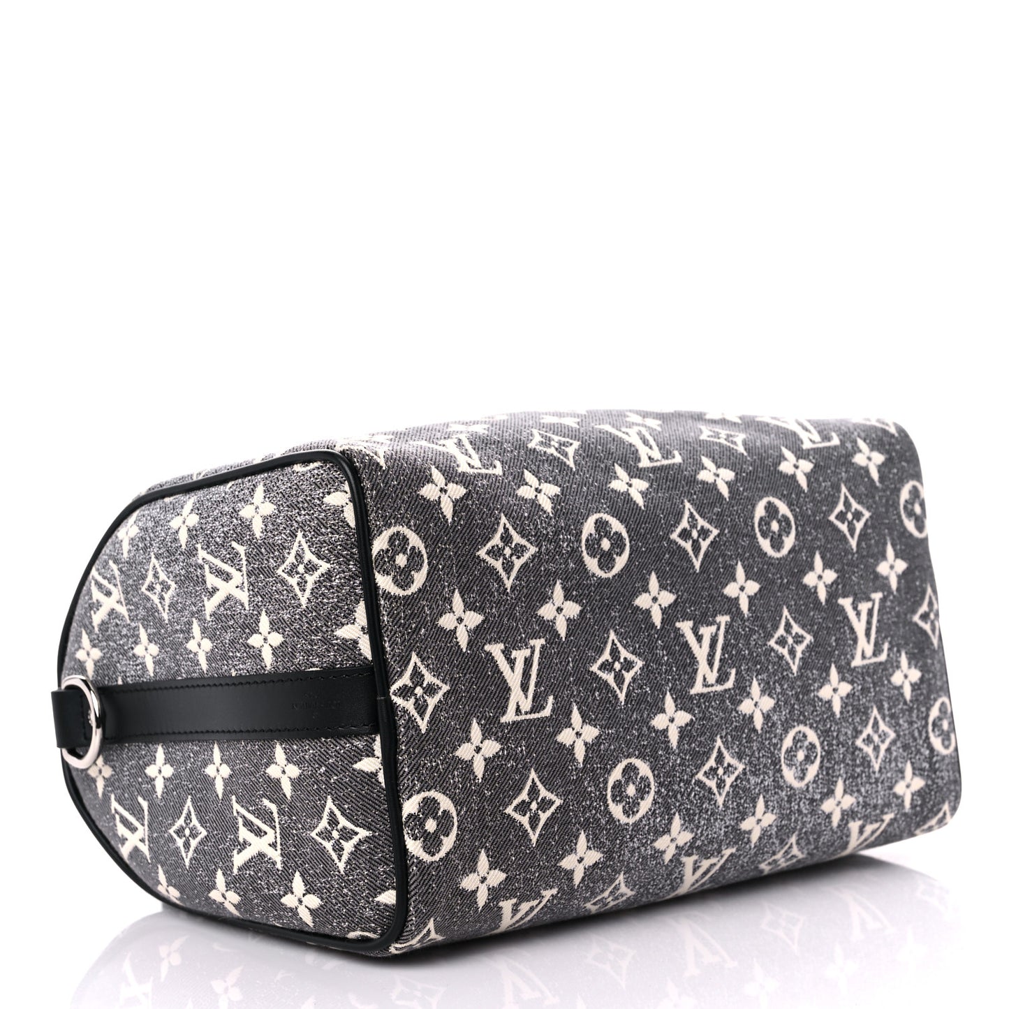 Denim Monogram Jacquard Speedy Bandouliere 25 Black