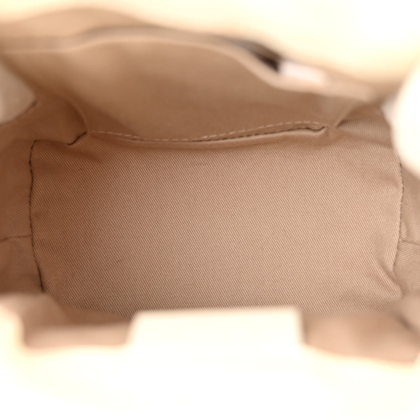 Calfskin Quilted Mini Faye Backpack Natural White