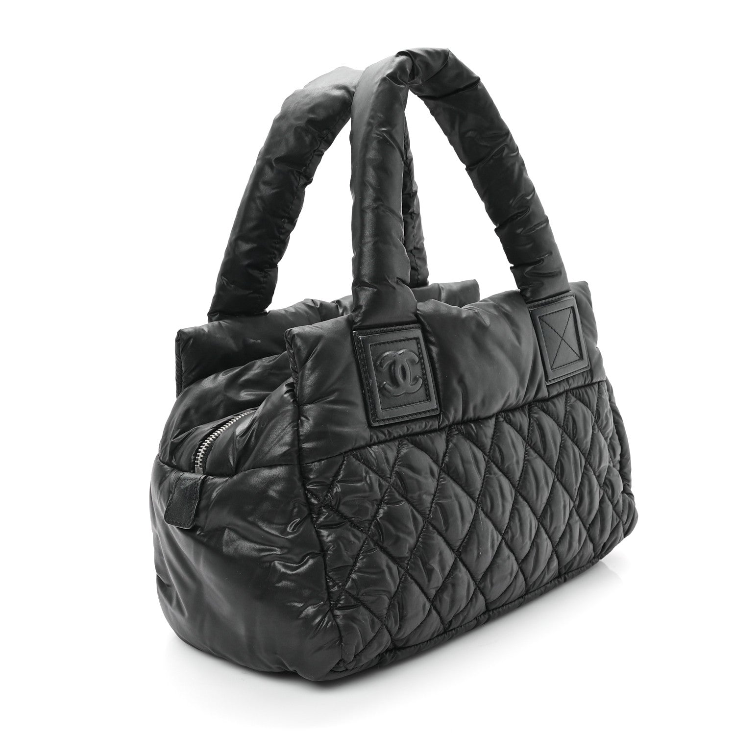 Chanel Nylon Coco Cocoon Zipped Tote Black 3 of 12