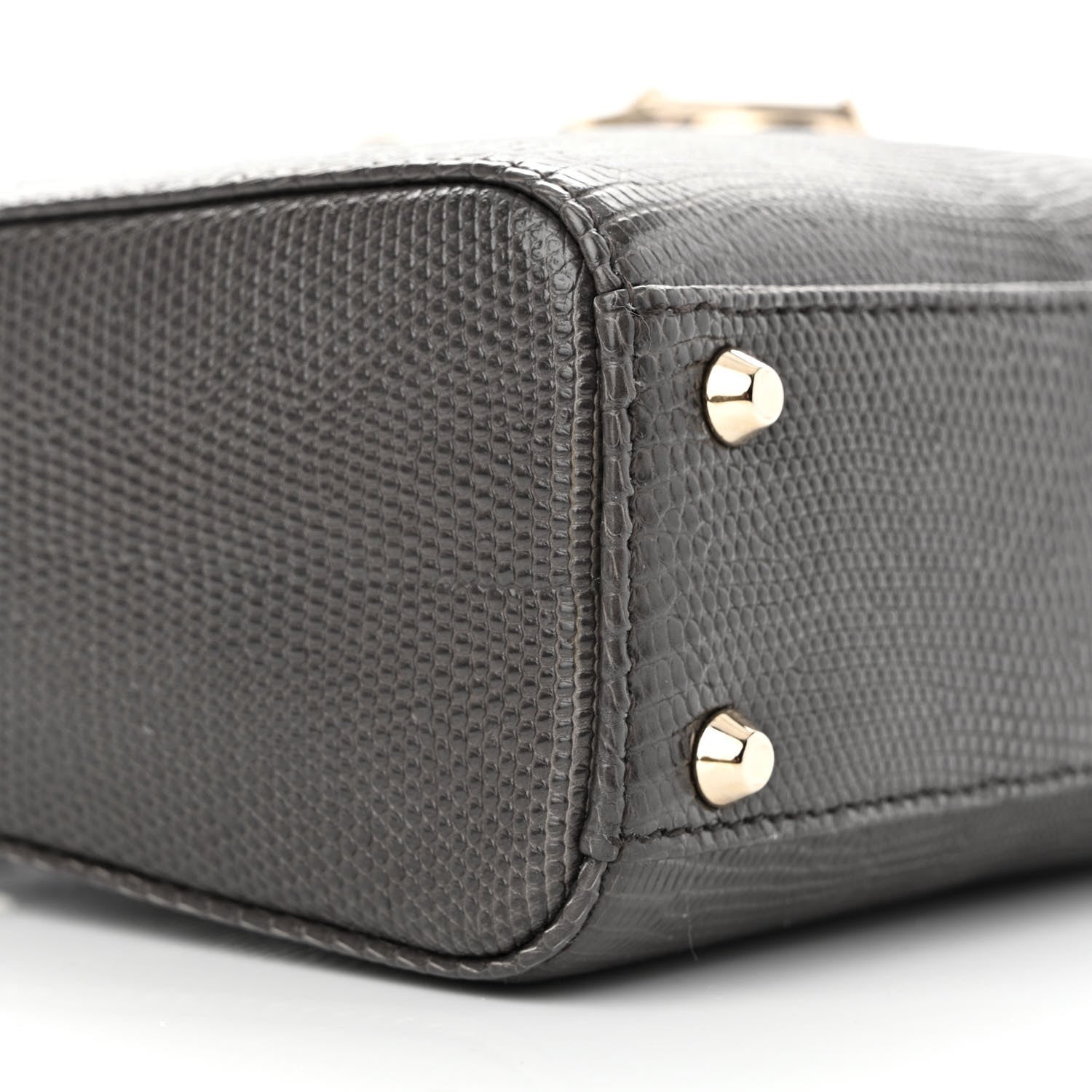 Christian Dior Lizard Mini Lady Dior Gris Fume 8 of 9