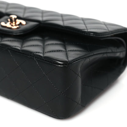 Chanel Lambskin Quilted Small Double Flap Black 9 of 10