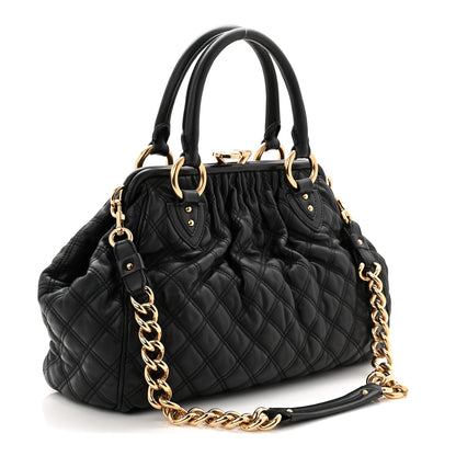 Marc Jacobs Calfskin Quilted Stam Black 3 of 10
