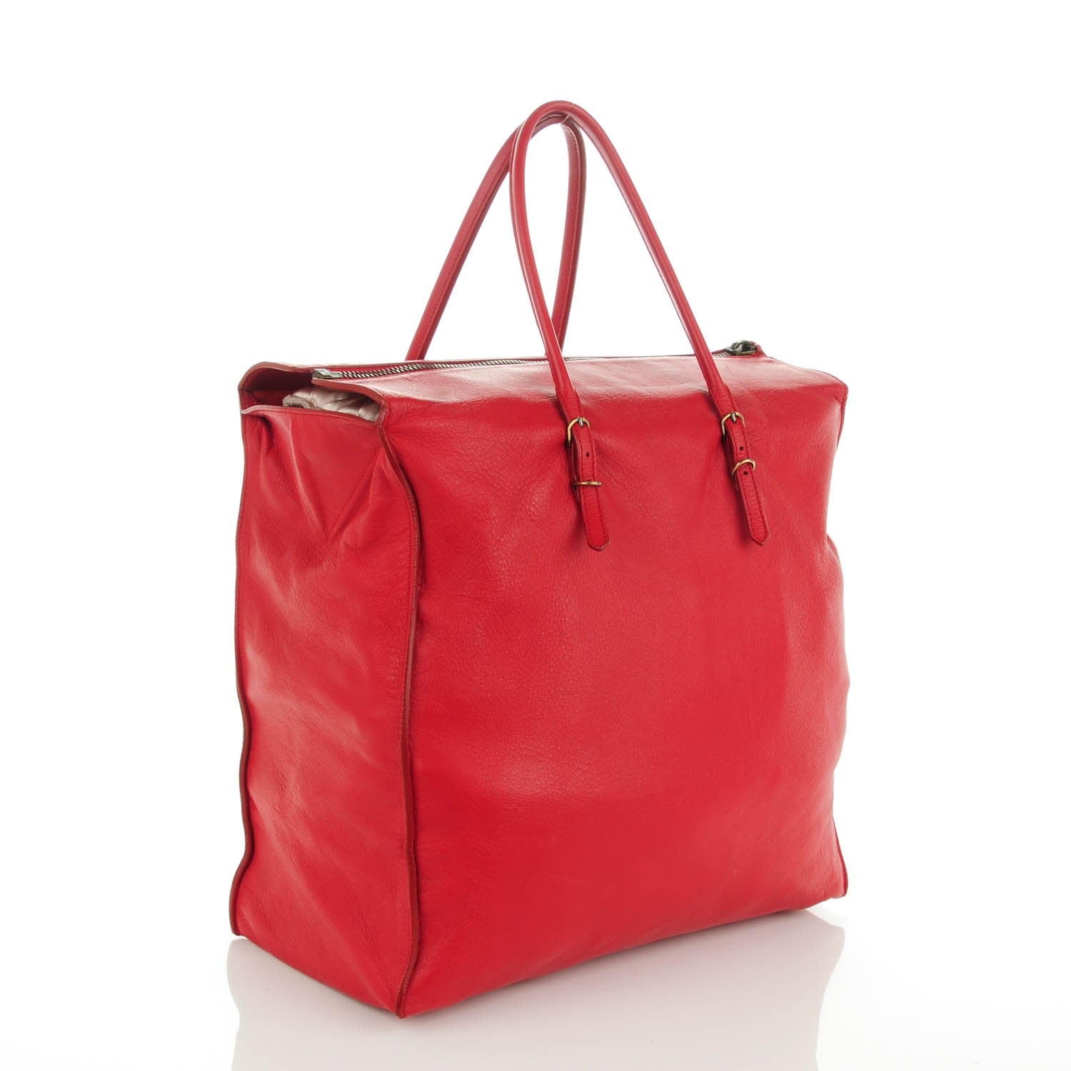 Balenciaga Veau Souple Papier Tote Rouge 3 of 7