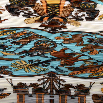 Hermes Silk Persepolis Plisse Scarf 90 2 of 3