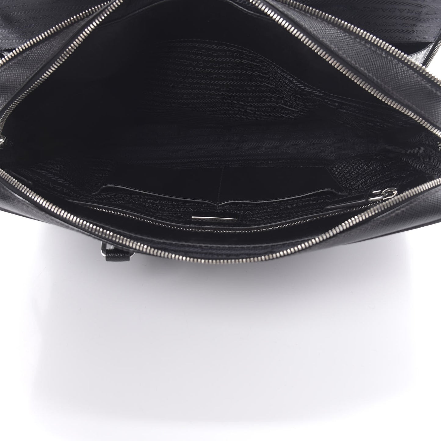 Saffiano Cuir Briefcase Black