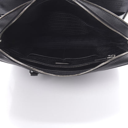Prada Saffiano Cuir Briefcase Black 7 of 17