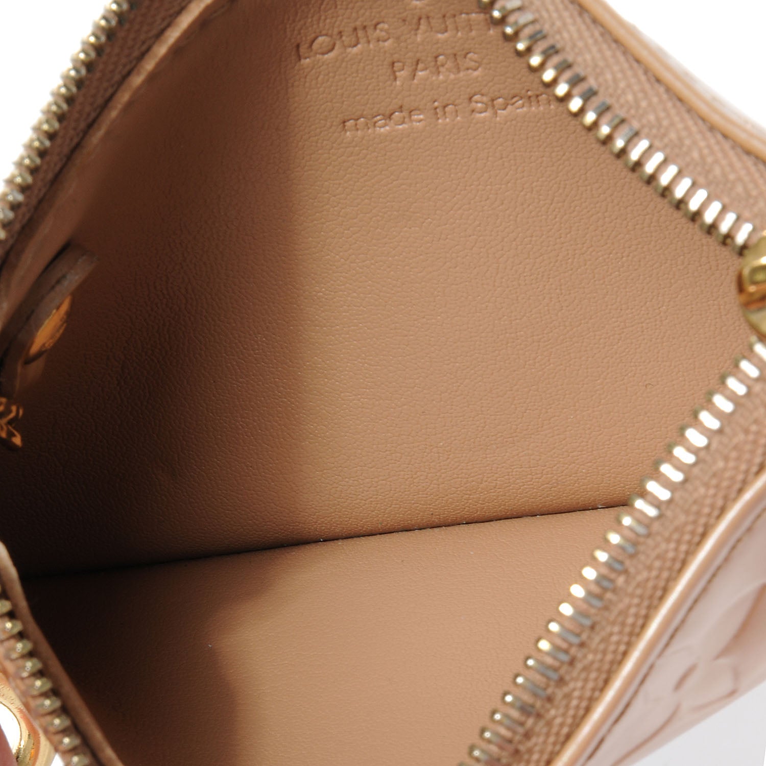 Louis Vuitton Vernis Key Pochette Beige 5 of 7