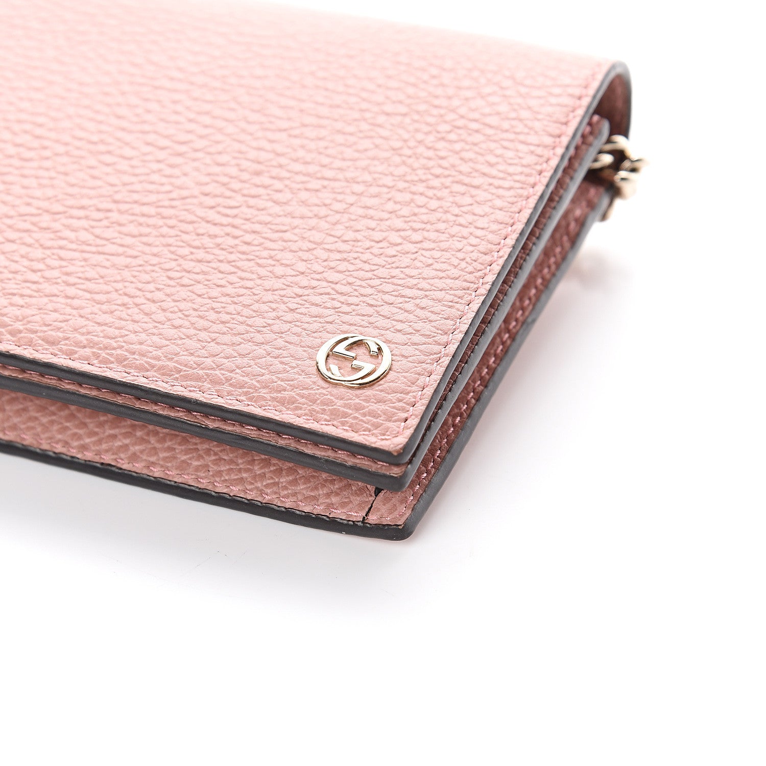 Gucci Dollar Calfskin Medium Betty Chain Wallet Soft Pink 7 of 7