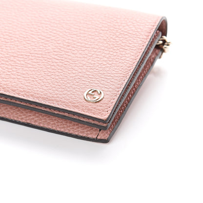 Gucci Dollar Calfskin Medium Betty Chain Wallet Soft Pink 7 of 7