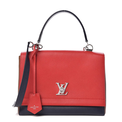 Louis Vuitton Calfskin Lockme II Top Handle Rubis Marine 1 of 9