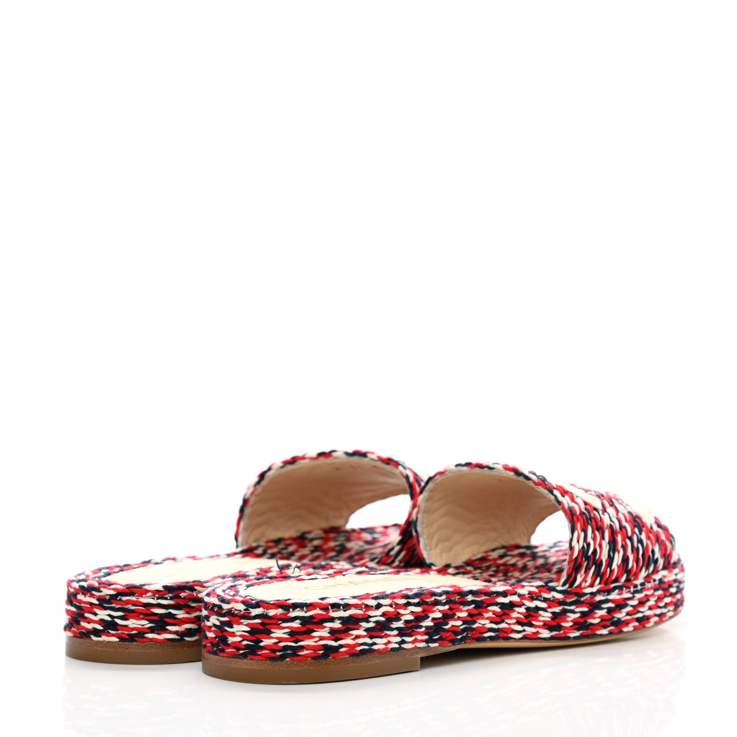 Braided Cord CC Mules 38 Red