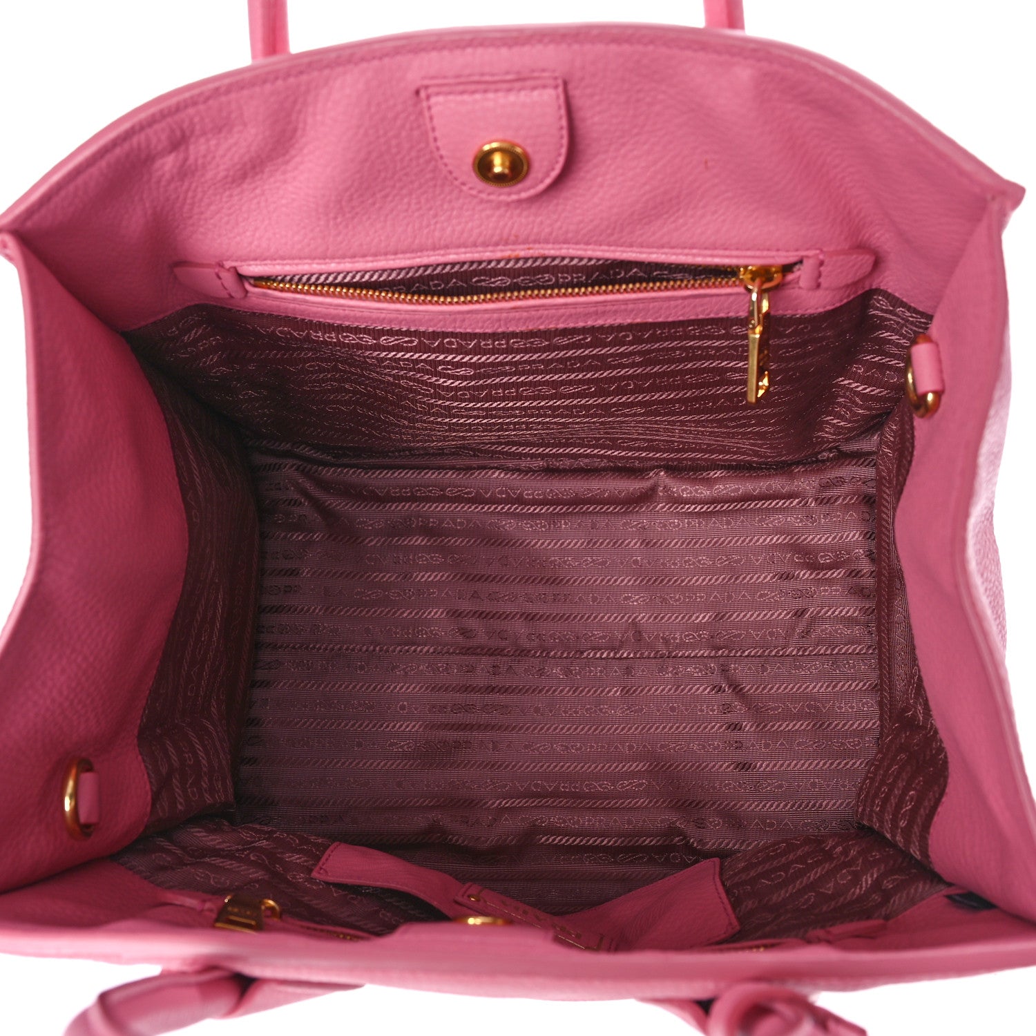 Prada Vitello Phenix Shopping Tote Peonia 5 of 15