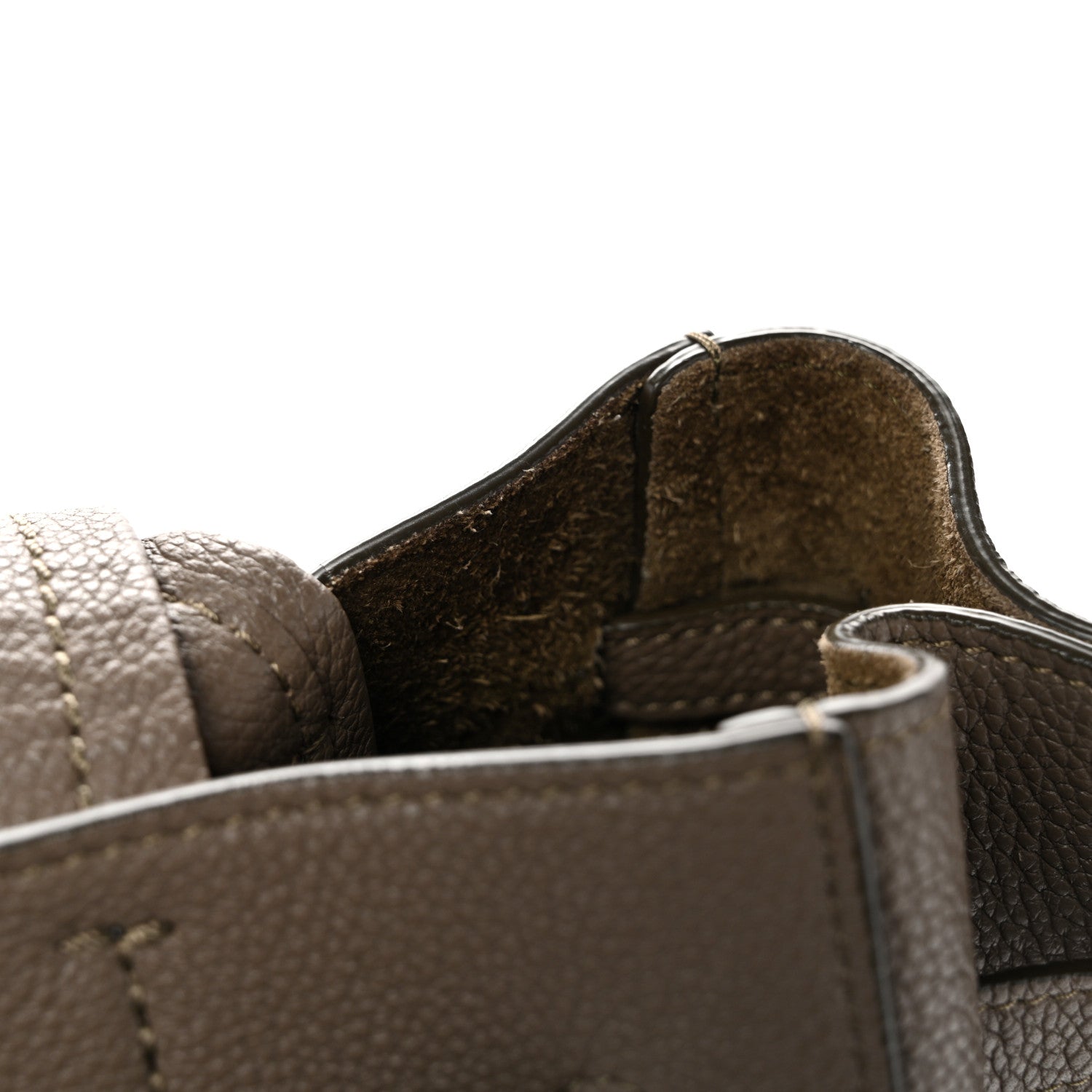 Celine Soft Grained Calfskin Small Belt Cabas Phantom Taupe 13 of 14
