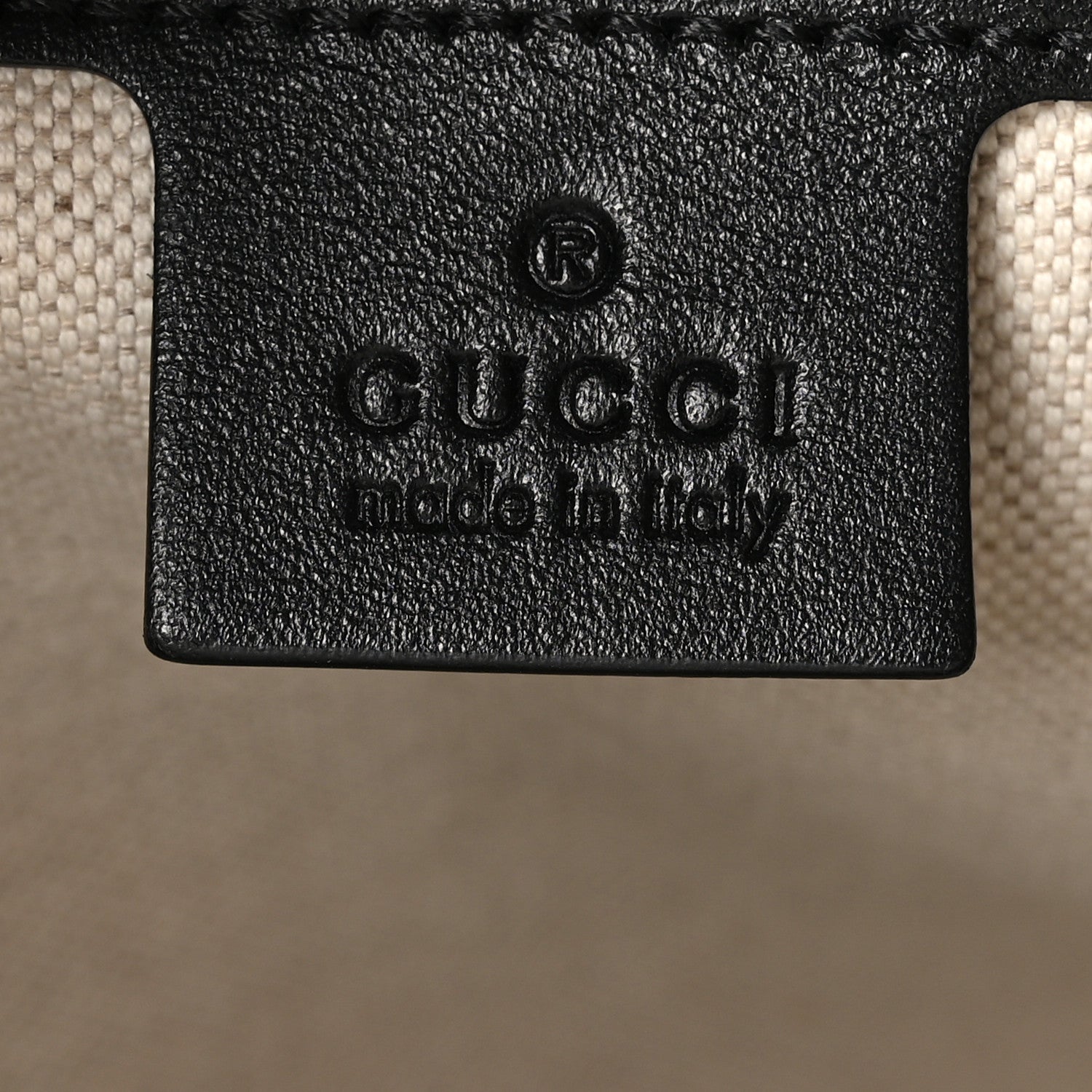Gucci Calfskin GG Tennis Embossed Tote Bag Black 6 of 10