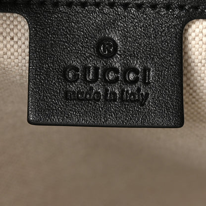 Gucci Calfskin GG Tennis Embossed Tote Bag Black 6 of 10