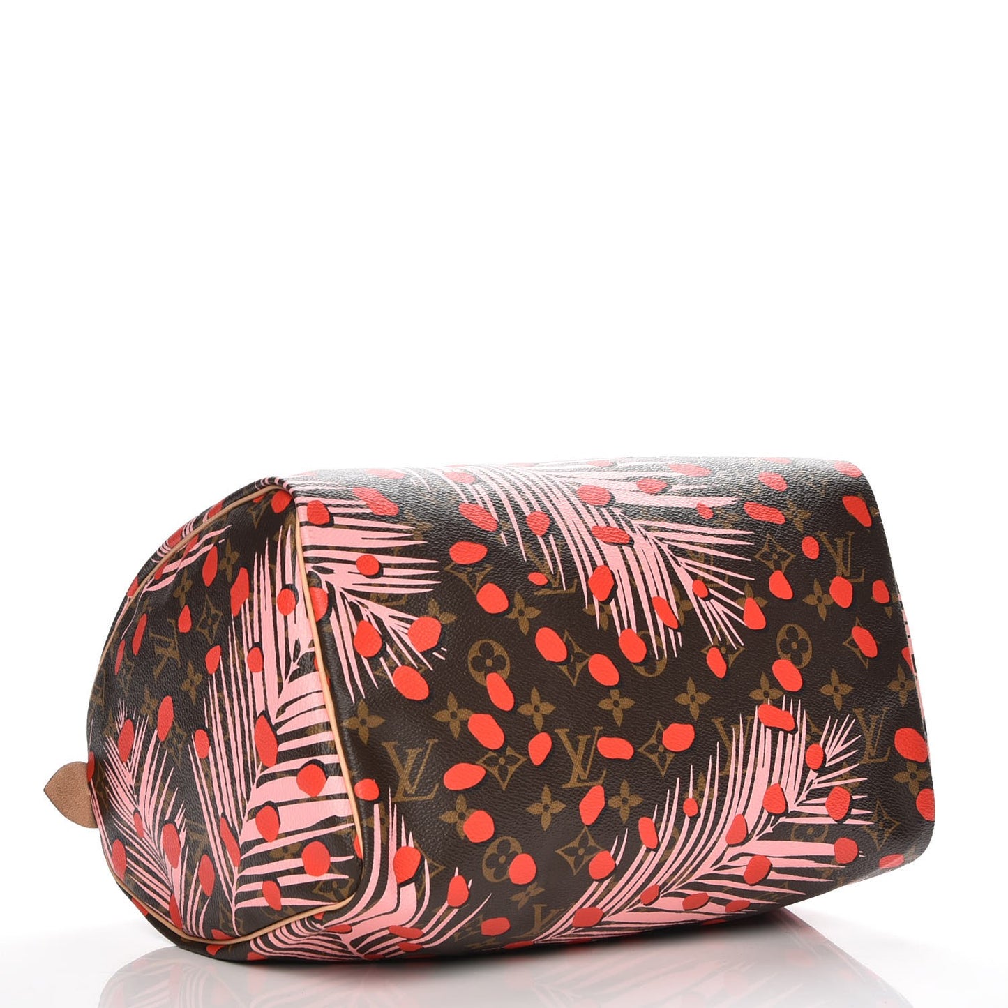Monogram Jungle Dots Speedy 30 Sugar Pink Poppy