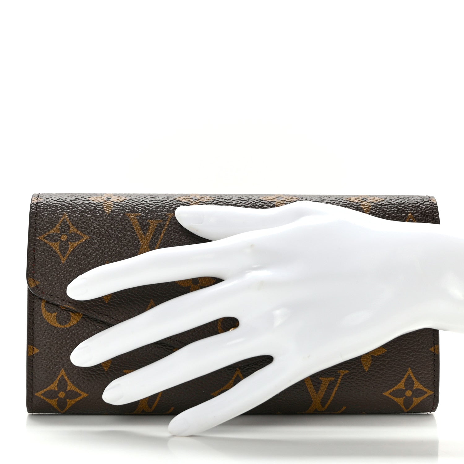 Louis Vuitton Monogram Sarah Wallet NM Coquelicot 2 of 10