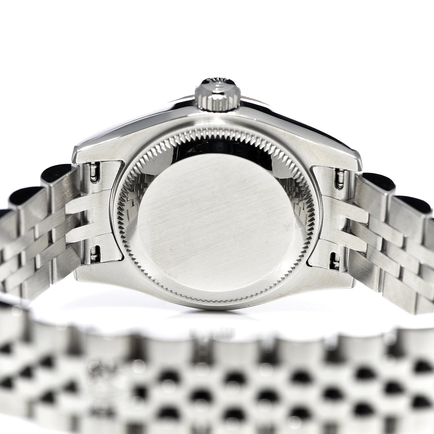 Rolex Stainless Steel 18K White Gold Diamond 26mm Oyster Perpetual Datejust Watch Silver 179174 5 of 7