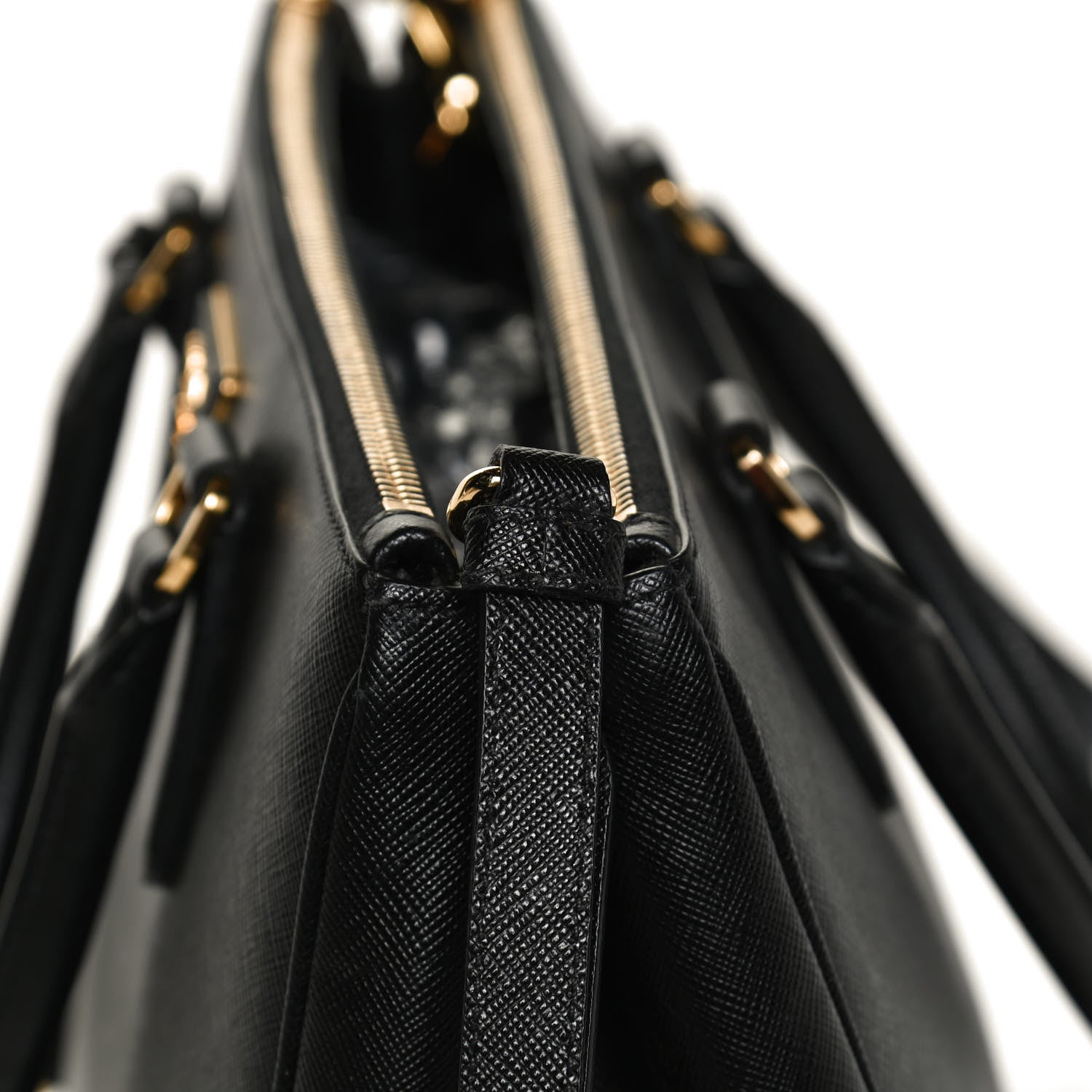 Prada Saffiano Medium Galleria Double Zip Tote Black 14 of 14