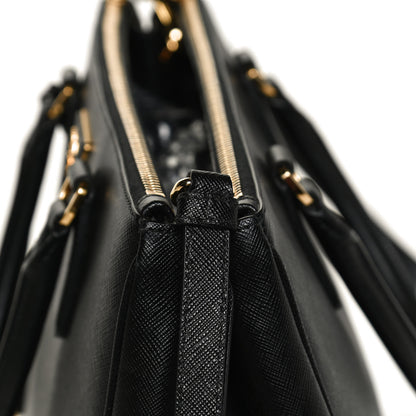 Prada Saffiano Medium Galleria Double Zip Tote Black 14 of 14