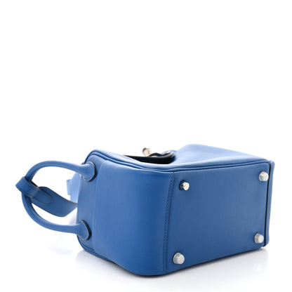Hermes Swift Verso Mini Lindy 20 Bleu France Bleu Saphir 4 of 12