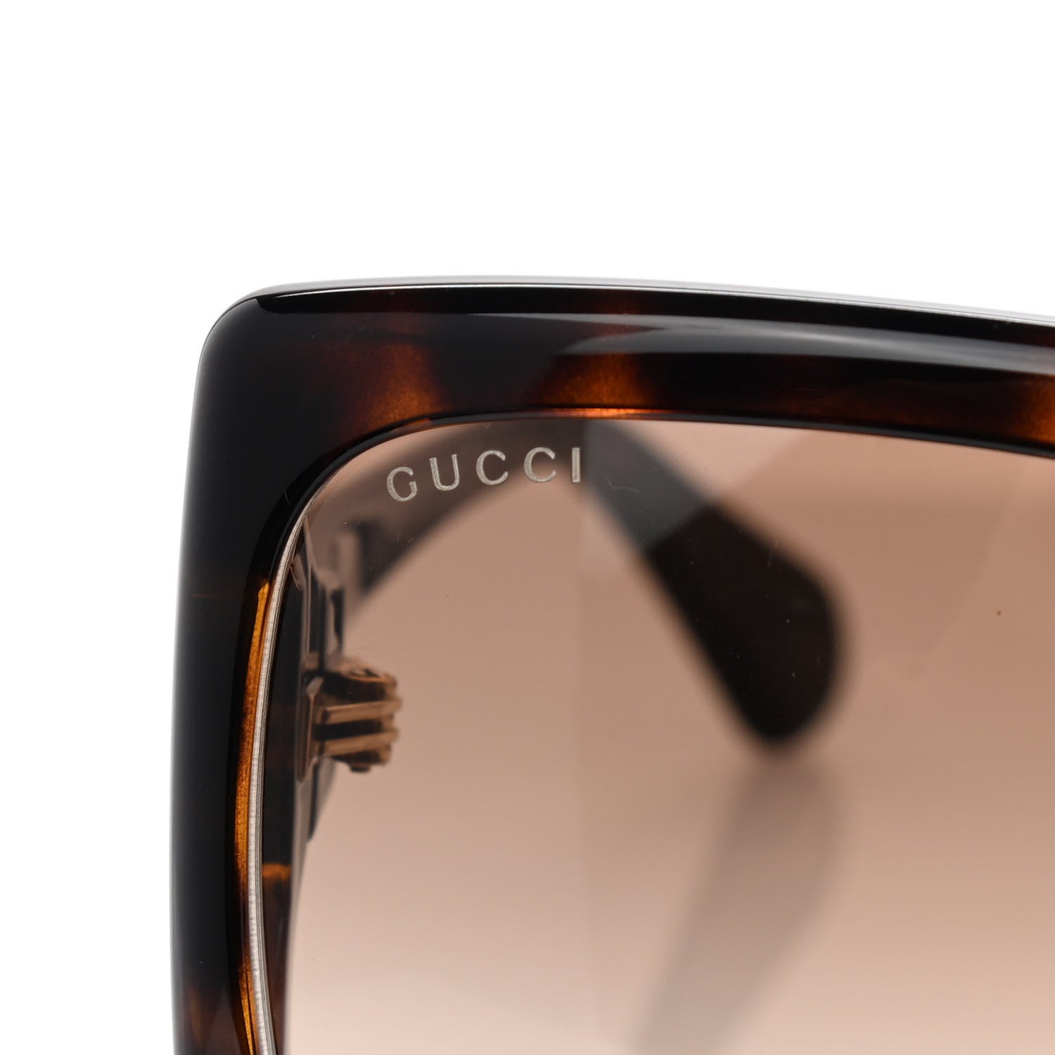 Gucci Acetate Square Frame Sunglasses GG0876SA Tortoise 5 of 8