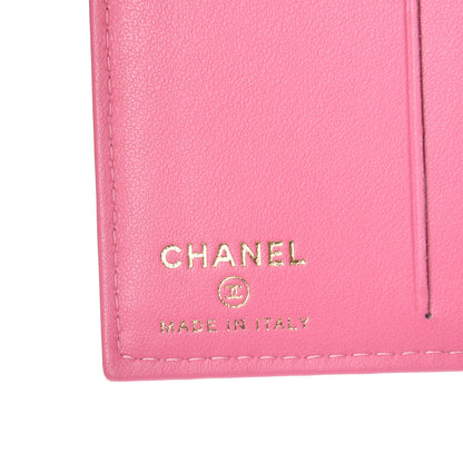 Chanel Caviar Quilted Card Holder Wallet Pink 6 of 8