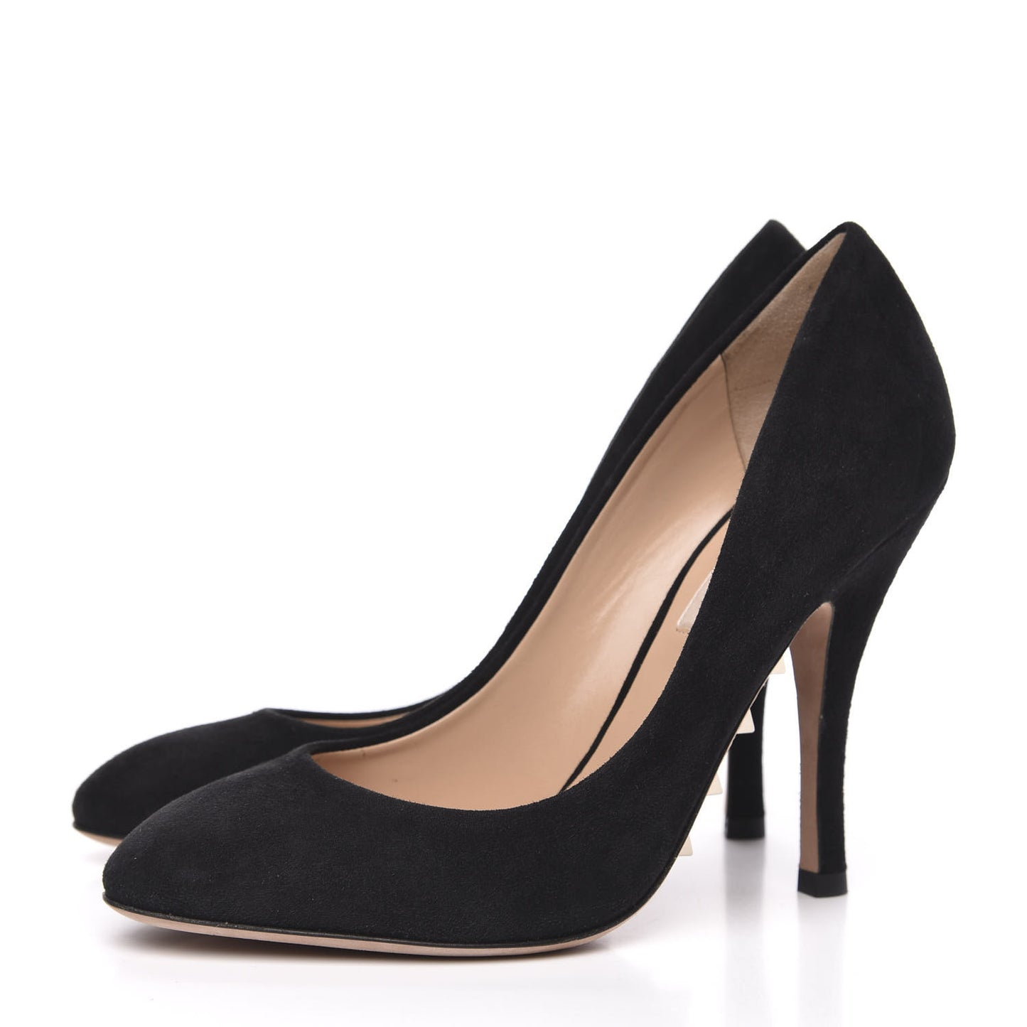 Suede Rockstud Pumps 36 Black